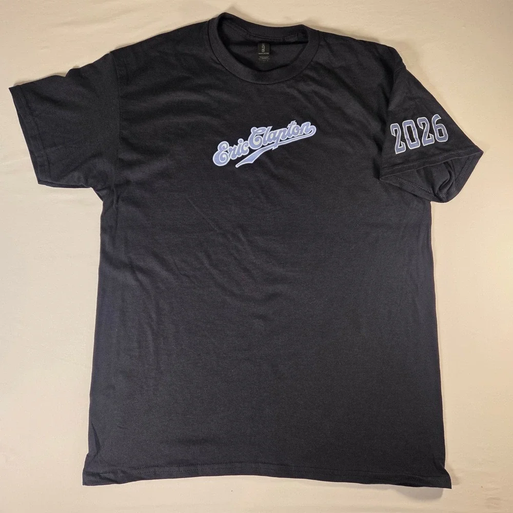 Eric Clapton 2026 Tour Local Crew T Shirt Black Size L
